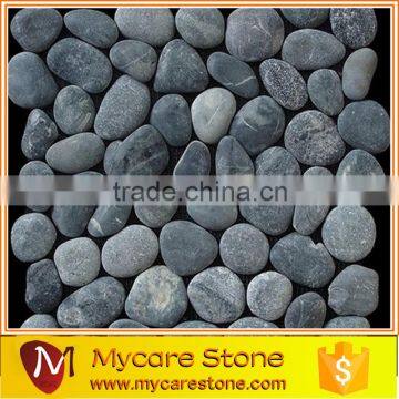 Milan Grey Tumbled pebble mosaic tile