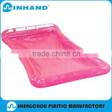 Pool Lounger Folding Mattress Water Floating Pink inflatable air beach lounger