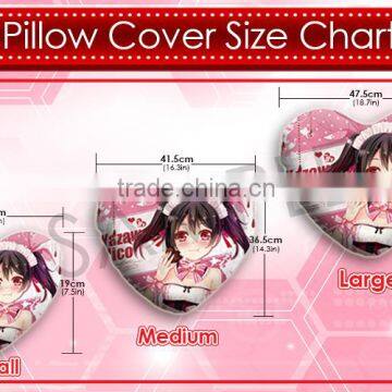 New Snow Miku Hatsune - Vocaloid Anime Heart Shaped Stuffed Japanese Plush Throw Pillow Cover GZF537 photo-2