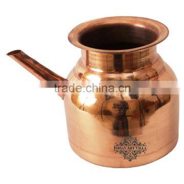 Pure Copper Ramjhara 1500 ML Water Pot, Storing & Serving Water Home , Hotels, Gifts, Good Health, Ayurveda