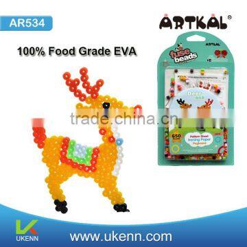 ARTKAL Hot Selling Deer 89 colors 5mm plastic hama beads for diy