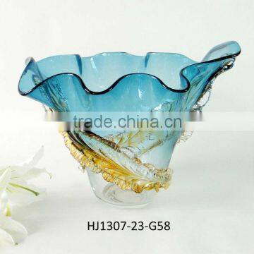 Decorative Glass vase in Blue Grey