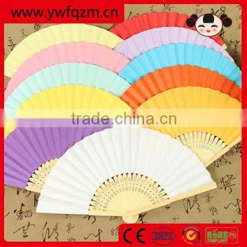 DIY bamboo promotional weding hand fan