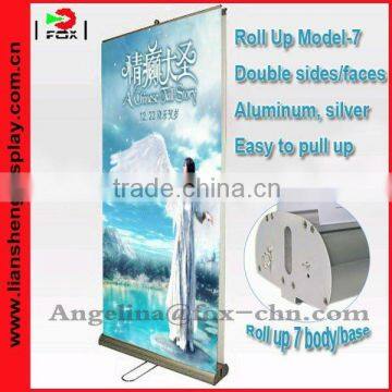 Roll up banner size