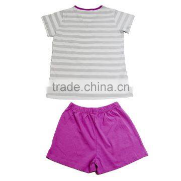 Kevince Ladies Jersey Short Homewear Pyjamas Knitting Woman Clothing Nightwear Sleepwear MOQ2000sets photo-2