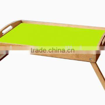 New folding bamboo laptop,notebook table on bed,laptop bed tray