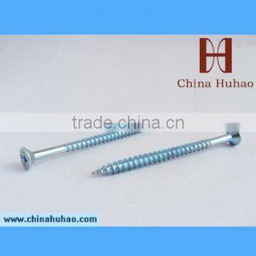 blue zinc plated chipboard screws wood screws deck screw