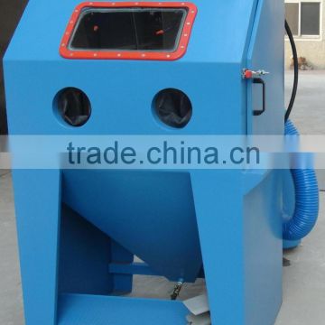 Small abrasive sand blasting cabinet