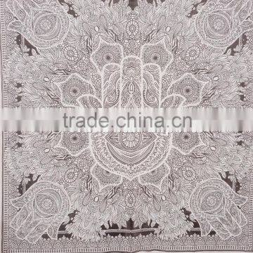 Hamsa Hand Tapestry Hand of Fatma Islamic Wall Art Wholesale Printed Indian Tapestries Hippie Throw photo-6
