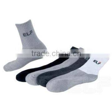 Bamboo charcoal cotton sport terry socks