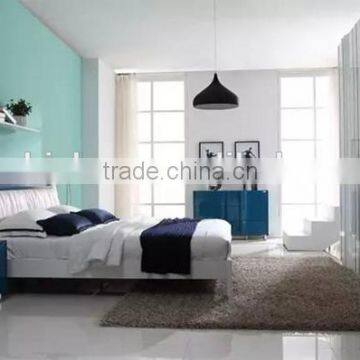 Well-Known For its Fine Quality Hot Sale Cheap Modern MDF White High Gloss Bedroom Set