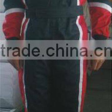 White,Black And Red Kart Suit