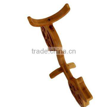 WR012/100% Bamboo Material Hot Sale Bicycle Shaped Bamboo Wine Rack photo-3