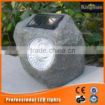 1 supper white stone solar garden light/outdoor solar light