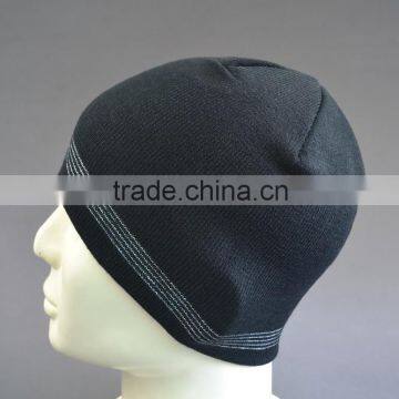 Plain Black Beanie Hat for Men photo-5