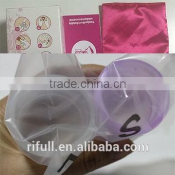 custom BPA/Dioxin Free Silicone women's cup