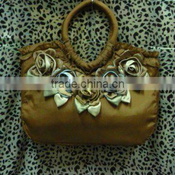 Satin Flower Handbag