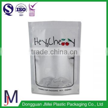 Stand up packaging bags zipper top custom zipper bag airtight