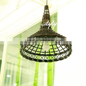 dark brown natural wicker lamp shade wholesale