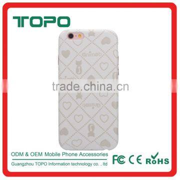 Cat cute lovely animal imitation leather TPU soft case mobile phone case For iPhone 6 6s plus mobile phone housings