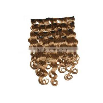 synthetic Cilp In Body Wave curly hair extensions