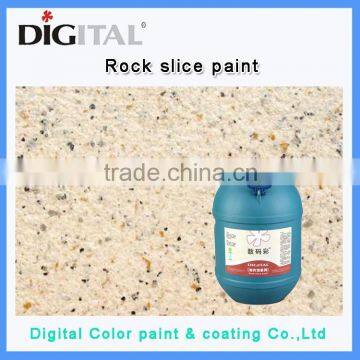 Alkali resistant rock slice paint exterior texture spray paint