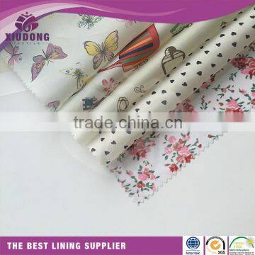 polyester taffeta fabric for linling / 100% polyester print for 19oT 210T 230T for inner lining /taffeta fabric for dresses