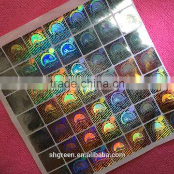 High Sercurity Anti-counterfeit Laser Printing Hologram Sticker With Red Basis