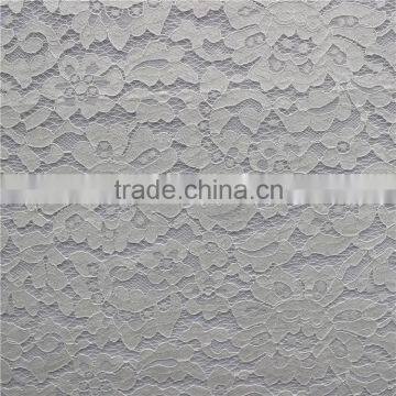 Cotton nylon swiss guipure lace composite with 3d air mesh fabric for winter cloth/apparel