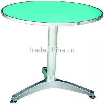 Cheap round aluminum garden table