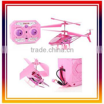 Girl color pink 3.5CH rc helicopter with gyro