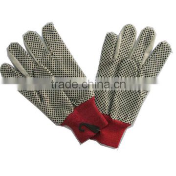 PVC Dots nylon Garden Glove/pvc dotted palm gloves