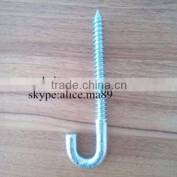 galvanized J type wood screw rigging hardware