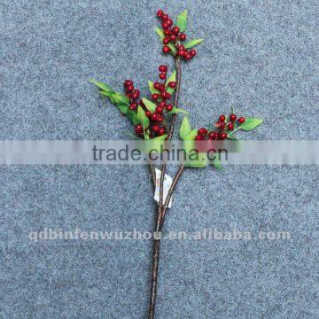 Artificial Dark Red Mixed Berry Foliage Picks,artificial berry picks