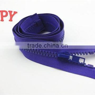 #8 Plastic/Derlin zipper plastic separating zipper