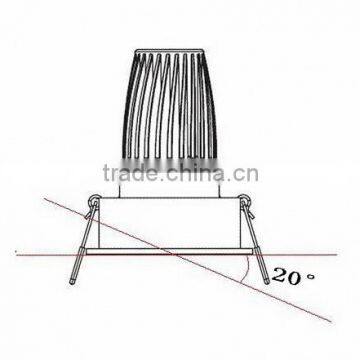 Anti-glare Design 4W 7W 10w Recessed Cob Led Square Downlight BW8210 photo-3