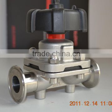 food grade hand operation diaphragm valve with silicon rubber