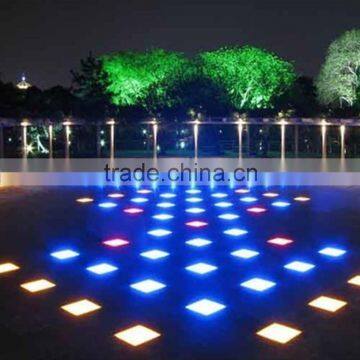 Colorful Changing Square Led Floor Light Floor Lamp Modern With Fiber Optic Flloor Lights Can be Design by Customers photo-2