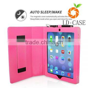 2016 Retro Pu Leather Stand Tan Tab Case Protective Cover For Apple IPad With View Auto Sleep