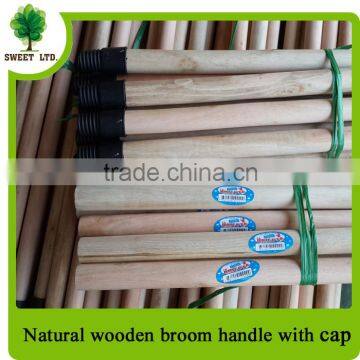 Cheap natural wooden broom handle with Italian Screw made in CHINA factory