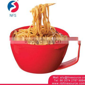 Micowave Round Plastic Bowl With Lid Plastic Cheap Soup Japanese Food Noodle Bowl