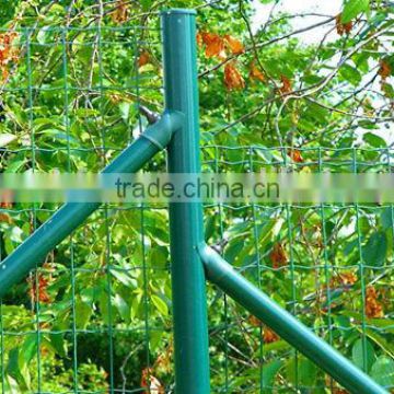 PVC Multi Post for welded fence Green PVC Round Fence Post