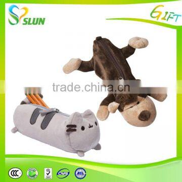Soft Animal Cow Pencil Case Bags Round Shape Plush Cow Pencil Case photo-3