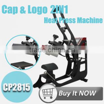 Dual Heating Element Cap T Shirt Heat Press Machine Printing Machine