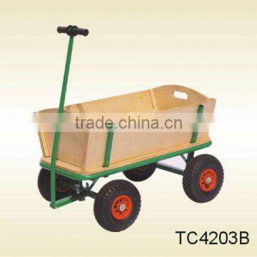 Premium Eco-Friendly Children Wooden Carts L840xW615xH980mm.100Kg Capacity TC4203B