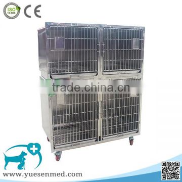 mobile outdoor stainless cage for dog