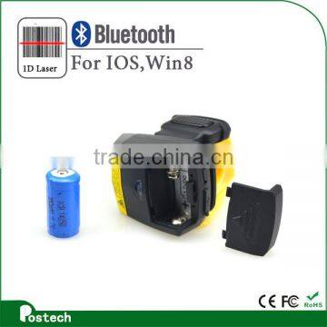 Bluetooth finger barcode scanner, Laser wearable android barcode scanner