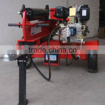 Log splitter with electrical start log split machine made in China Diesel engine