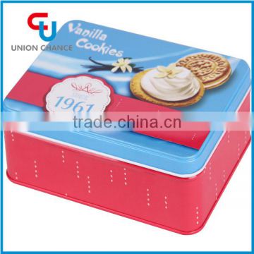 Printed gift chocolate-layer cookie tin box