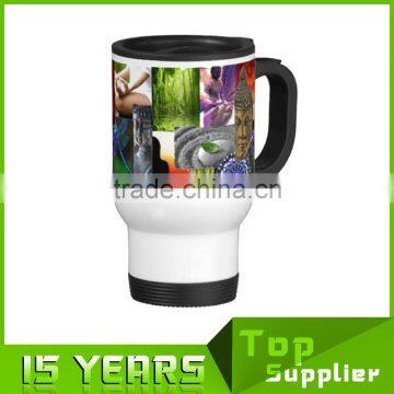 14oz Standard Stainless Steel Wine Cup Sublimation Ready Travel Mug photo-2